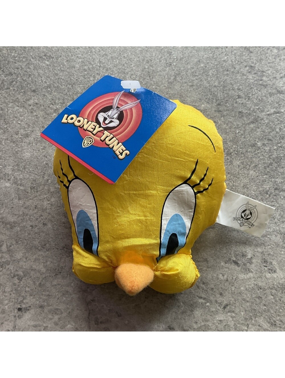 Tweety Bird Vintage Looney Tunes Nylon Beanie Plush Small Play By Play 1997 4"